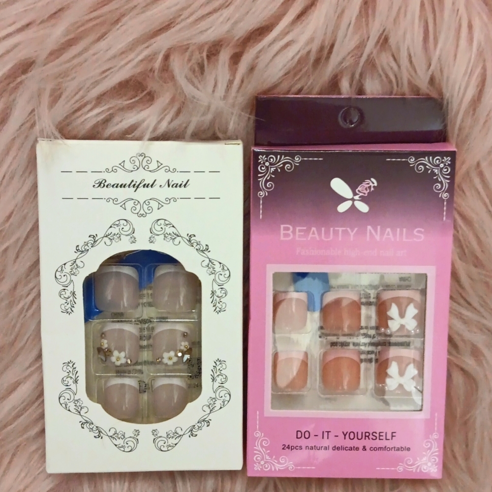 BOGO!! Brand New BEAUTIFUL NAIL FALSE TOE NAILS-2CT.